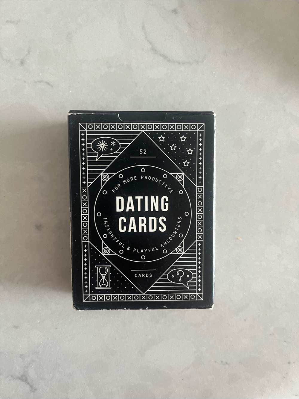 Dating Cards Conversation Game - Black